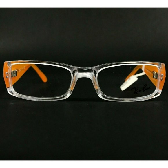 Ray-Ban RB 1518 3545 Eyeglasses Frames Orange Clear Rectangular 46-16-125